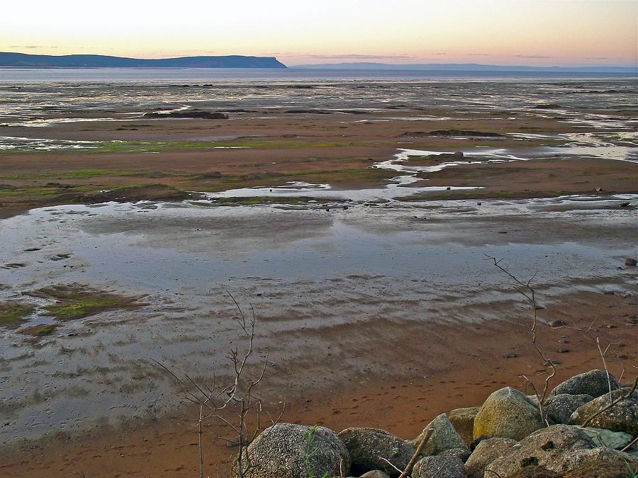 Minas Basin at Dusk in Fundy Bay near Grand Pre, Nova Scotia, Canada ...