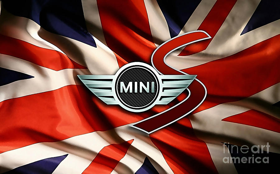 Mini Cooper Badge #1 Mixed Media by Marvin Blaine