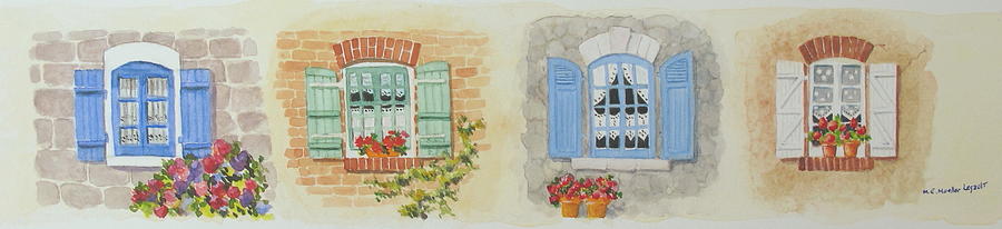 Miniature Paintings of Brittany's Windows by Mary Ellen Mueller Legault Miniature Paintings of Brittany's Windows by Mary Ellen Mueller Legault