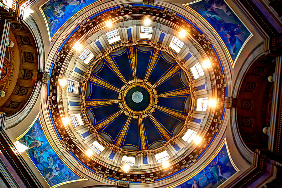 Minnesota State Capitol Rotunda  #1 Photograph by Amanda Stadther