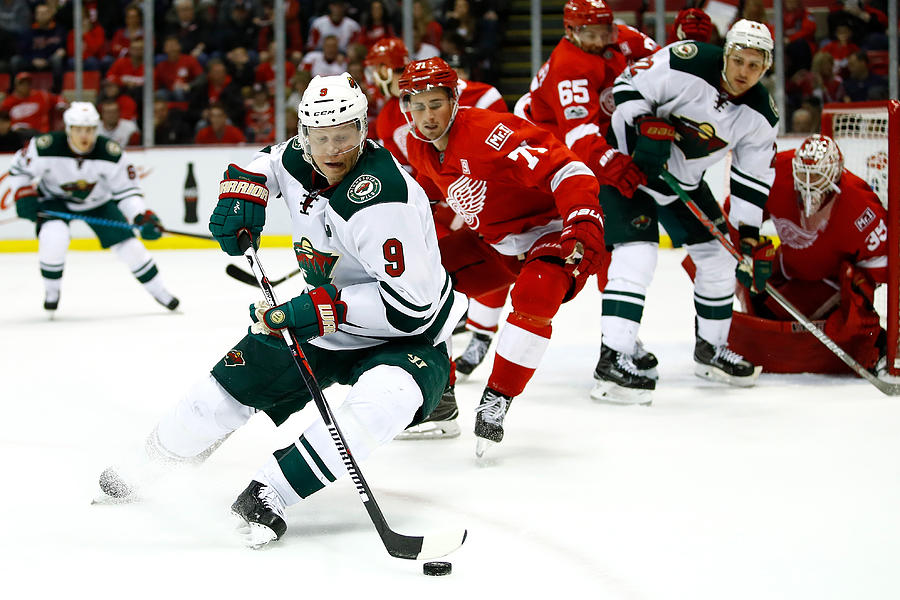 Minnesota Wild v Detroit Red Wings #1 Photograph by Gregory Shamus
