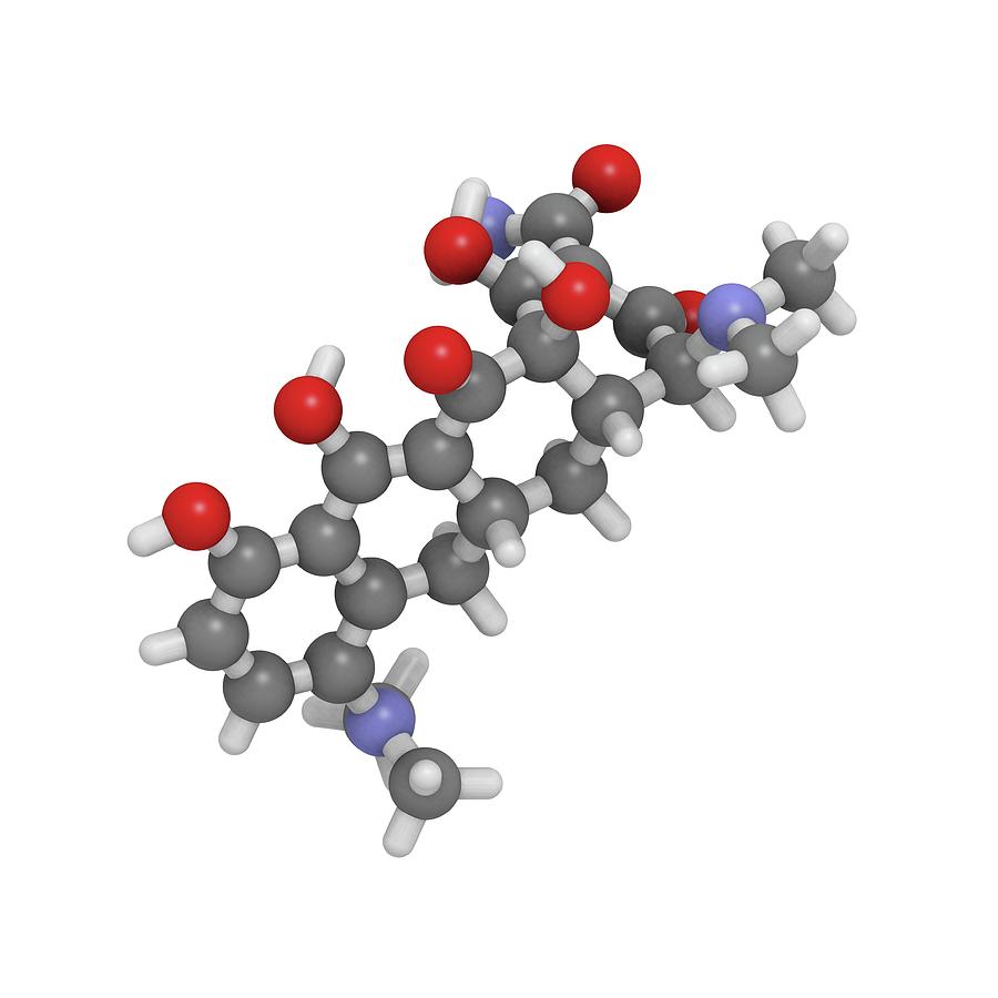 Minocycline Antibiotic Molecule Photograph By Molekuul/science Photo ...