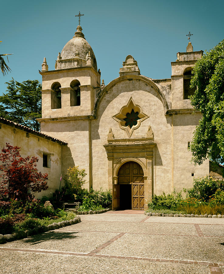 Architecture Photograph - Mission San Carlos - Carmel California #1 by Mountain Dreams