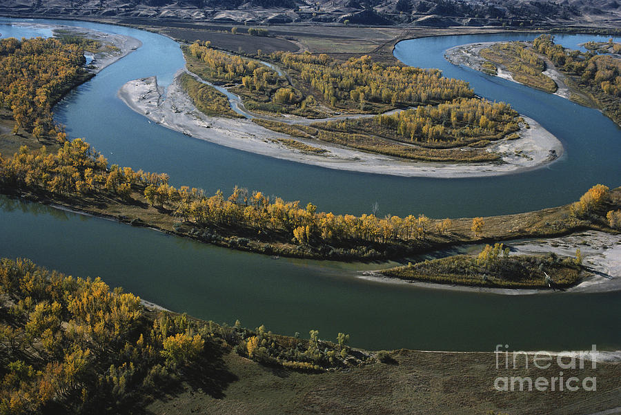 Missouri And Yellowstone Rivers #1 Photograph by Farrell Grehan