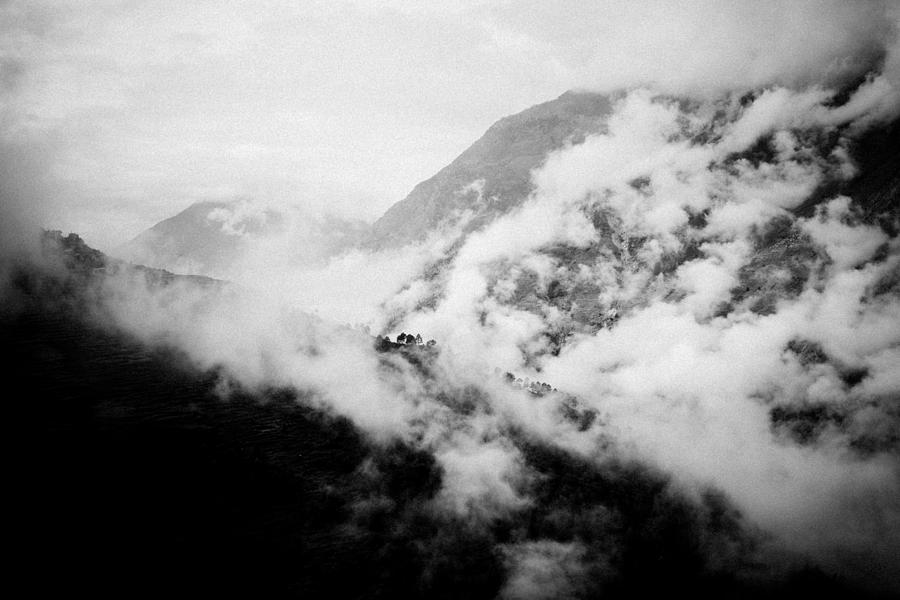 Mist in mountain Himalayas #1 Photograph by Raimond Klavins