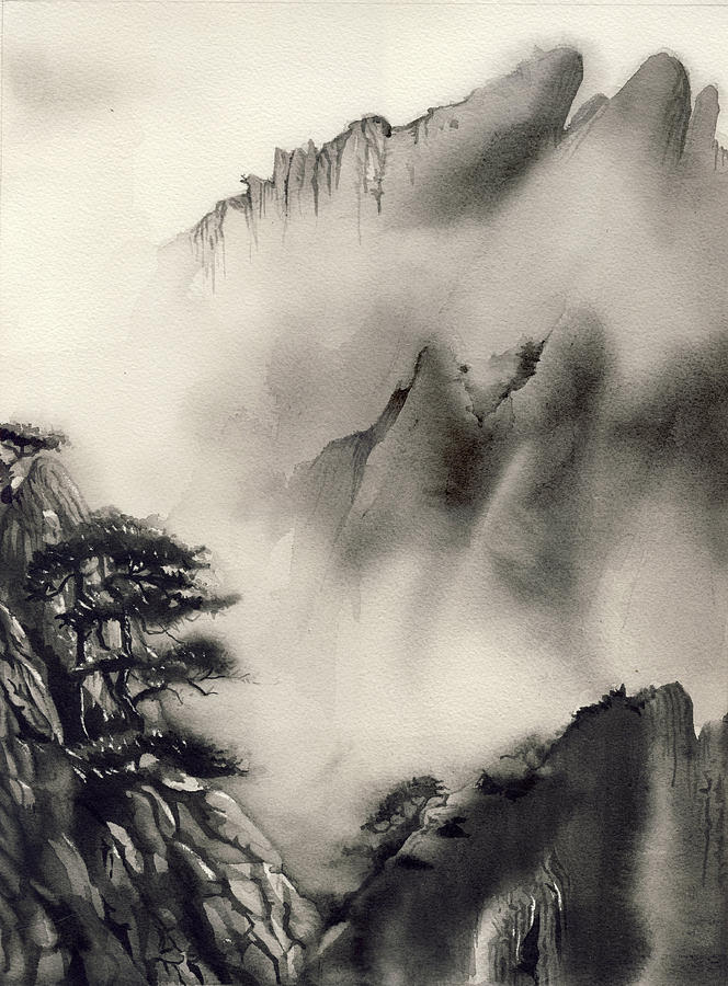 Misty Mountain #1 Painting by Alfred Ng