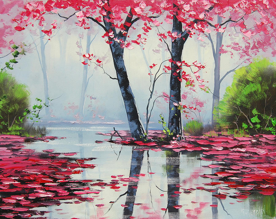 Misty River Painting