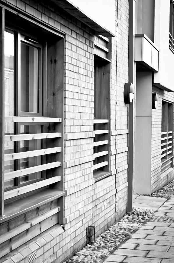 Architecture Photograph - Modern apartment windows #1 by Tom Gowanlock