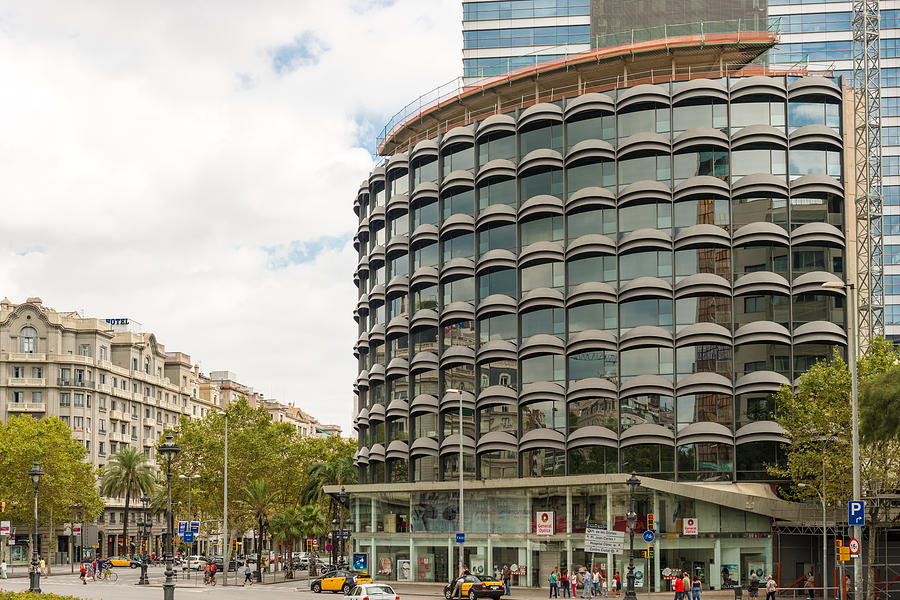 Modern architecture in Barcelona Spain #1 Photograph by Marek Poplawski