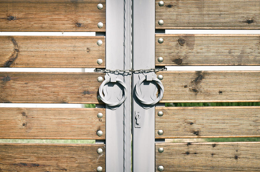 Background Photograph - Modern gate #1 by Tom Gowanlock