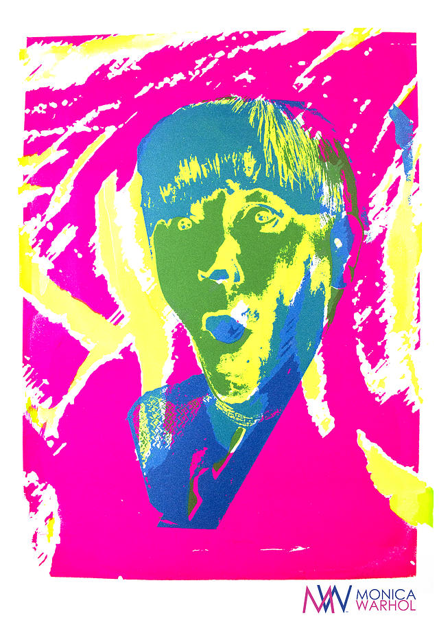 Fantasy Painting - Moe Howard #1 by Monica Warhol