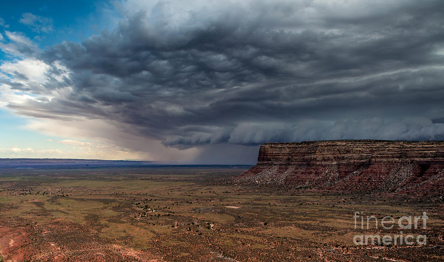 Moki Dugway Thunderstorm - Southern Utah #1 Photograph by Gary Whitton