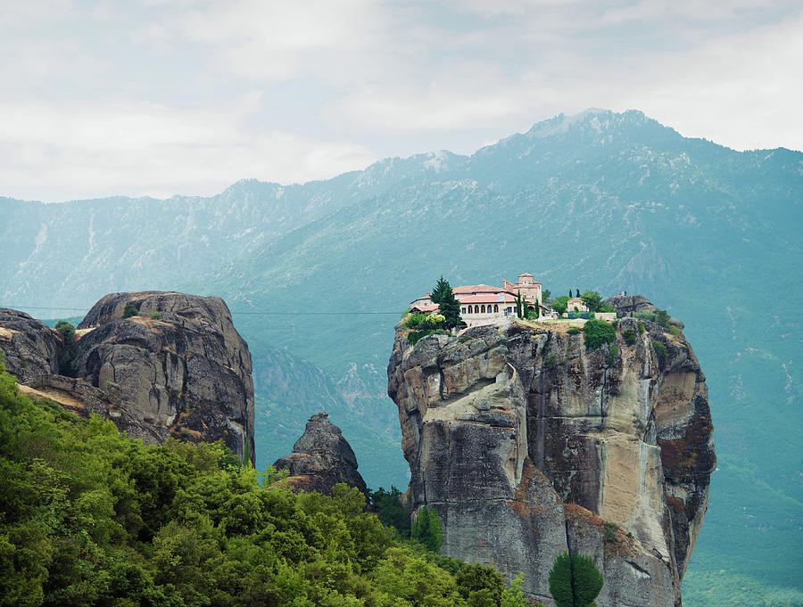 Monastery In The Meteora, Greece #1 Photograph by Ed Freeman