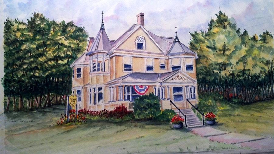 Monroe Inn Auburn Maine SOLD Painting by Richard Benson