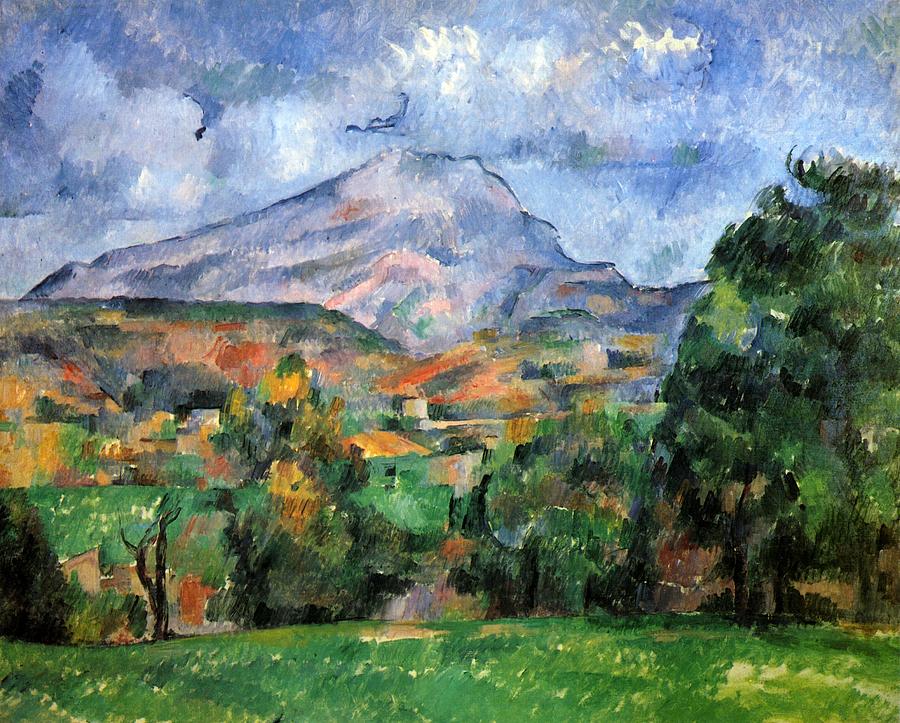 Montagne Sainte-Victoire #1 Painting by Paul Cezanne