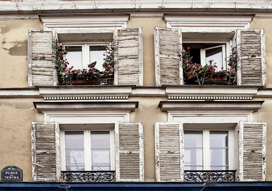 Montmartre Windows #2 Photograph by Georgia Clare