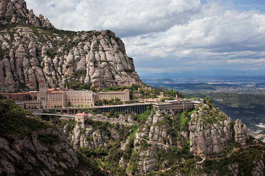 Montserrat Monastery and Mountain in Catalonia #1 Photograph by Artur Bogacki