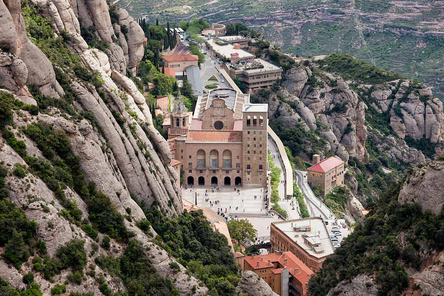 Montserrat Monastery from Above #1 Photograph by Artur Bogacki