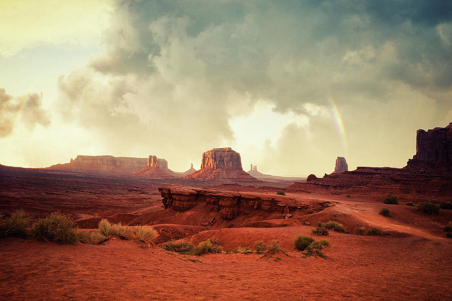 Monument Valley At Sunset #1 Photograph by Powerofforever