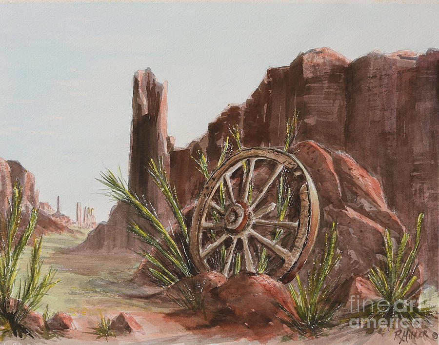 Desert Painting - Monument Valley Utah #1 by Rita Miller