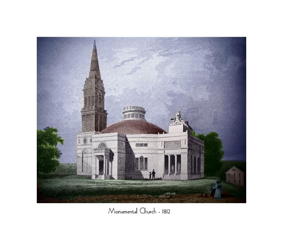 Monumental Church - 1812 #1 Digital Art by John Madison