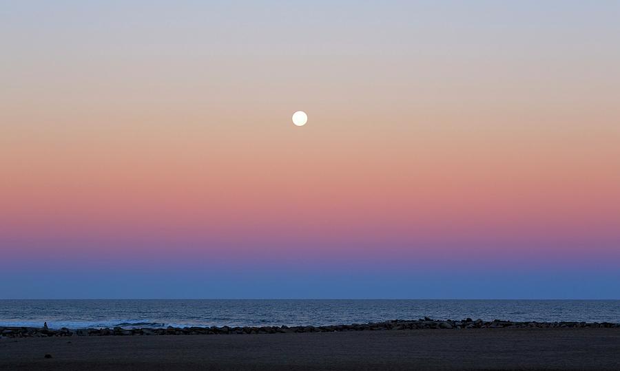 Moon And Belt Of Venus Effect #1 Photograph by Luis Argerich