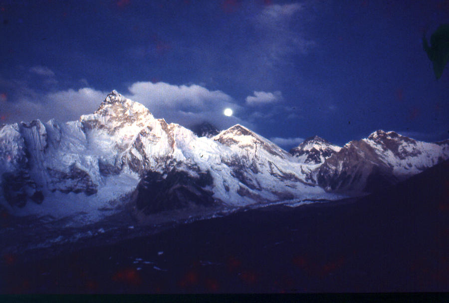 Mountain Photograph - Moonrise Over Everest #1 by Serge Seymour
