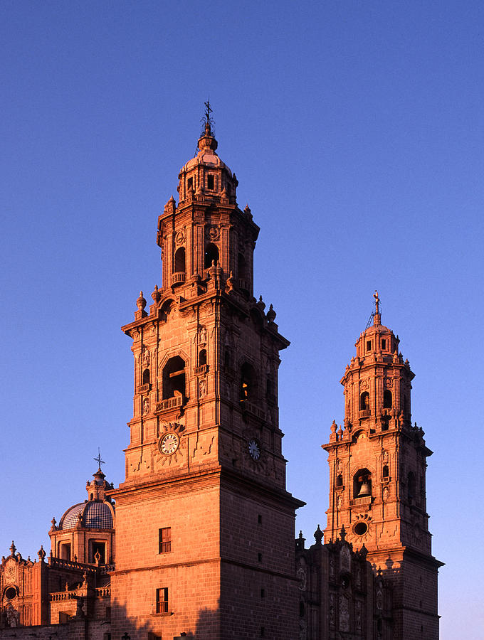 Morelia Cathedral #1 Photograph by Theodore Clutter