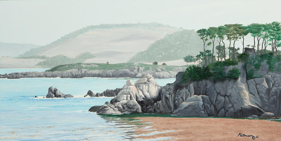 Morning At Point Lobos Painting by Michael Putnam