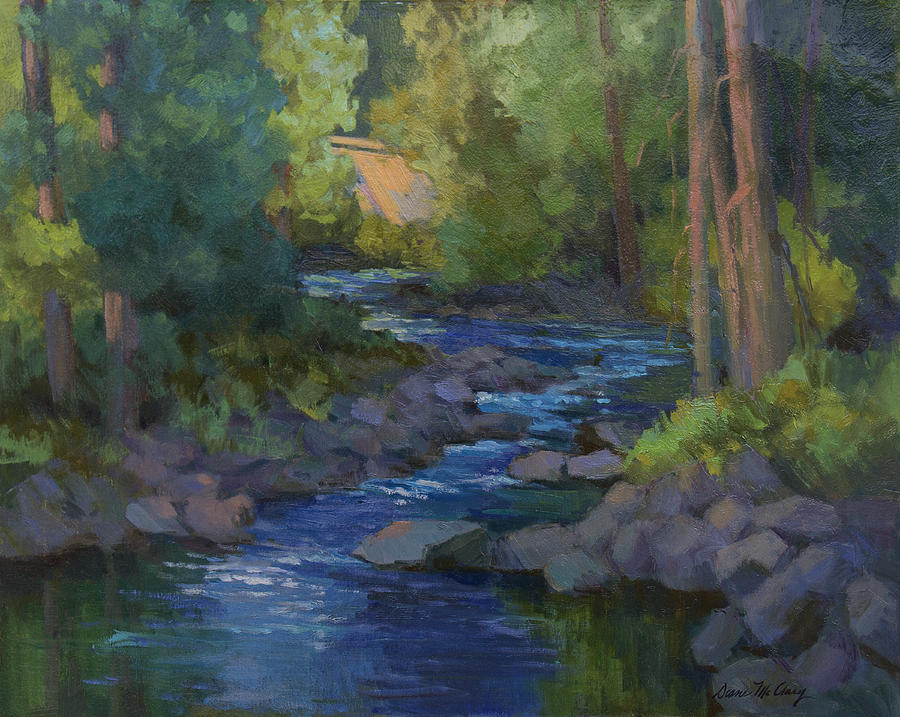 Morning at Swauk Creek #1 Painting by Diane McClary