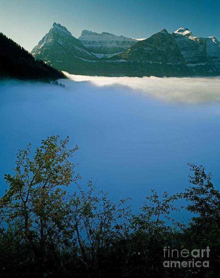 Morning Fog Fills Mcdonald Valley #1 Photograph by Tracy Knauer Morning Fog Fills Mcdonald Valley #1 Photograph by Tracy Knauer