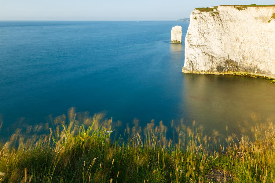 Morning light at Old Harry Rocks #1 Photograph by Ian Middleton