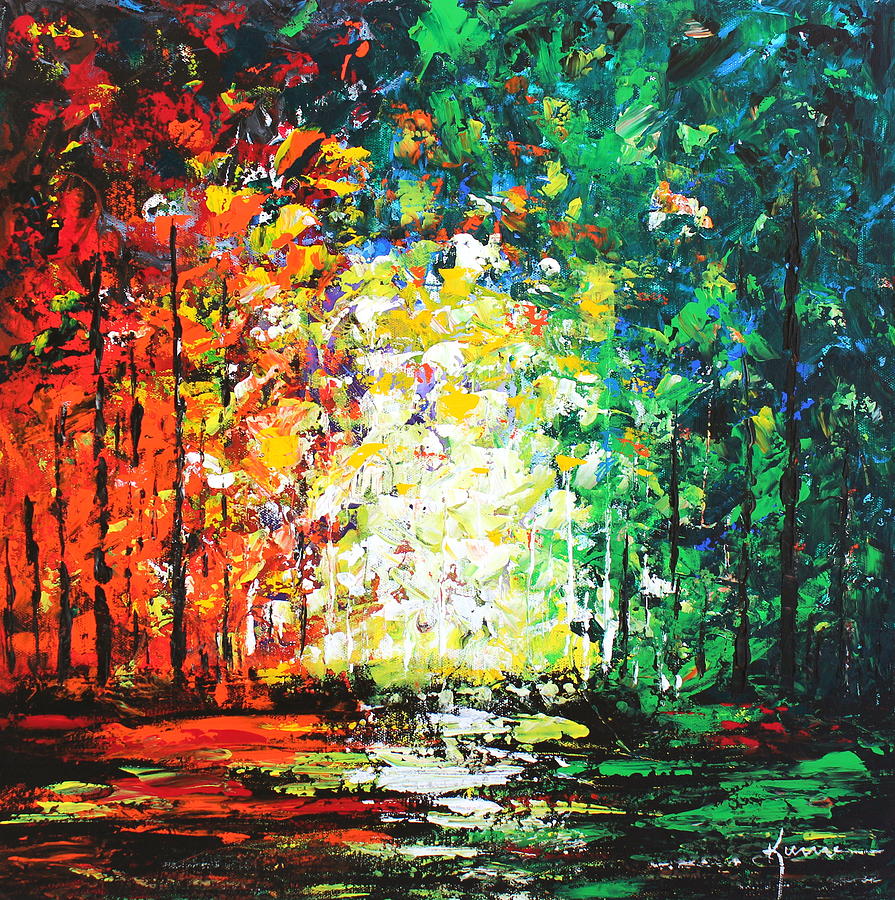 Tree Painting - Morning Light by Kume Bryant