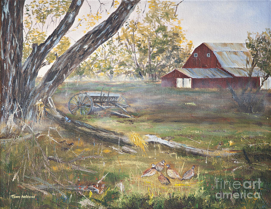 Morning on the Back Forty #1 Painting by Terry Anderson