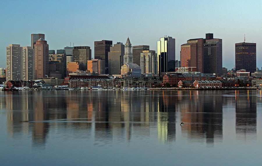Boston Photograph - Morning Reflection #1 by Juergen Roth