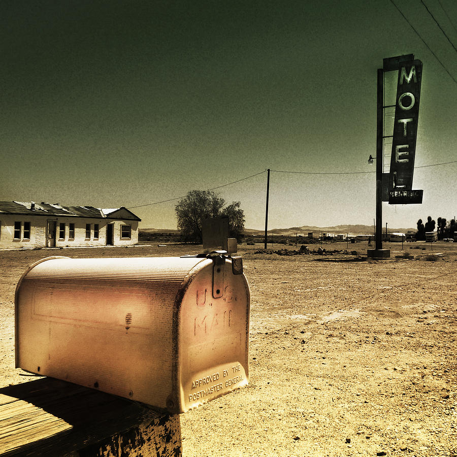 Desert Photograph - Motel #1 by Karolo Ka