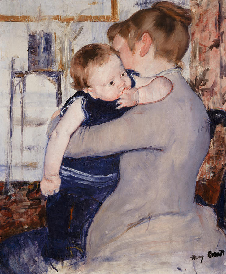 Mother and Child Painting by Mary Stevenson Cassatt