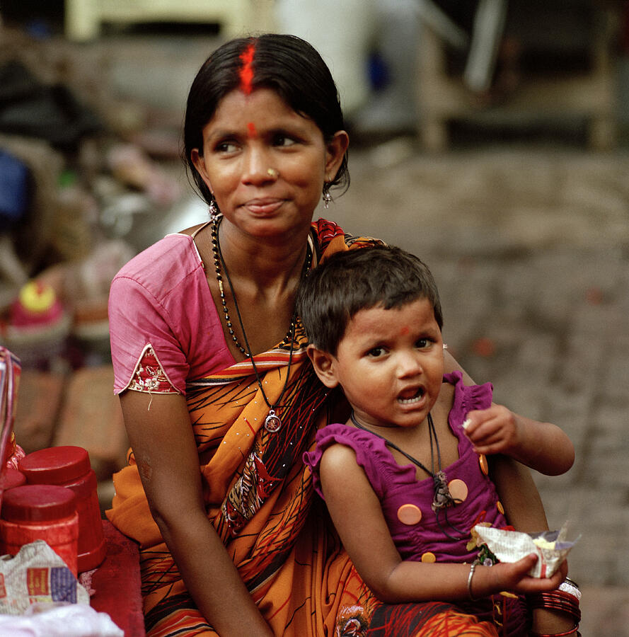 Mother And Child Of India Photograph by Shaun Higson - Fine Art America