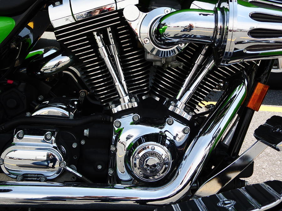 Motorcycle Engine Photograph