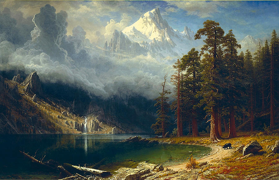 Albert Bierstadt  Painting - Mount Corcoran #1 by Celestial Images
