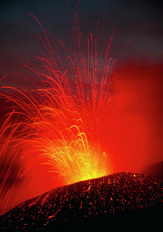 Mount Etna Volcano Erupting #1 Photograph by Jeremy Bishop/science Photo Library