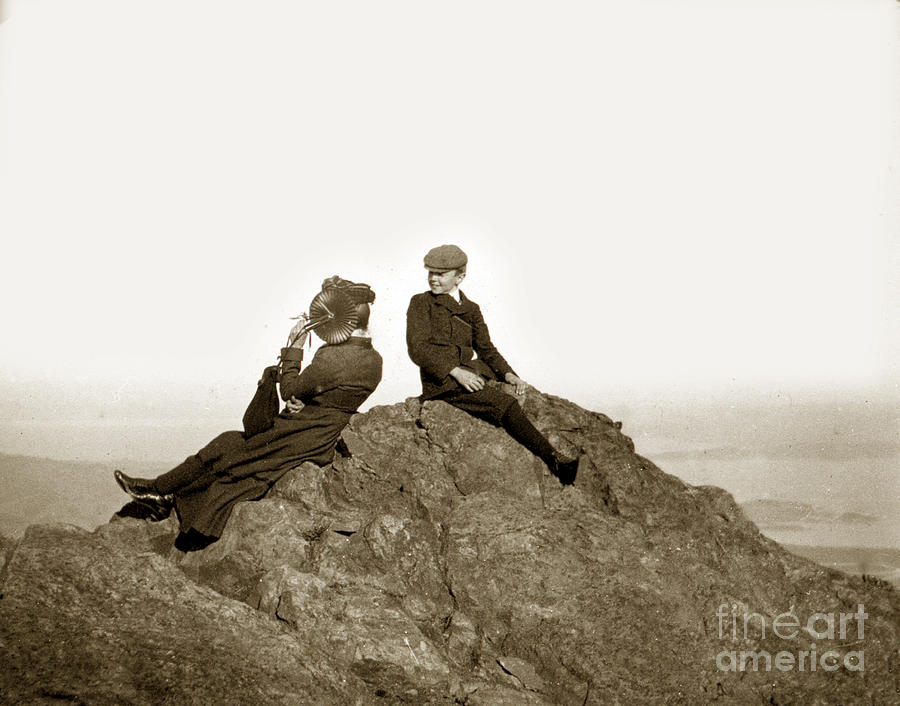 Mt. Tamalpais Photograph - Mount Tamalpais Marin County  circa 1902 by Monterey County Historical Society