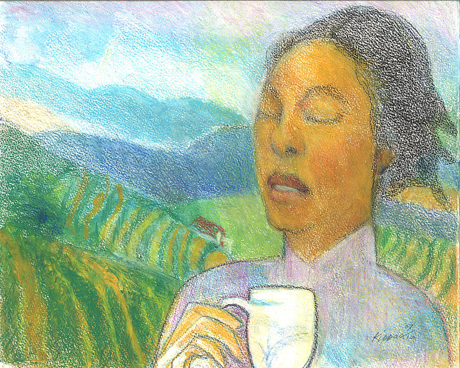 Mountain Blue Jamaica-Coffee Taster Painting by Kippax Williams