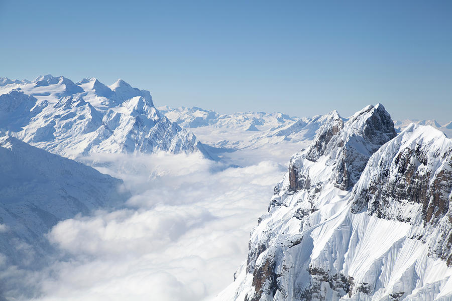 Mountain Landscape In Winter #1 Photograph by Geir Pettersen