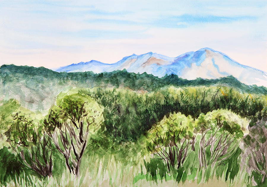 Mountain Landscape #1 Painting by Masha Batkova