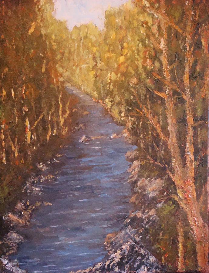 Mountain Stream Painting by Michael Lynn Brown