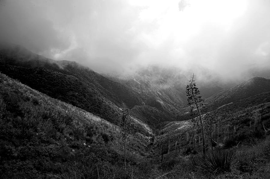 Mountain Valley Black and White Photograph by Gilbert Artiaga