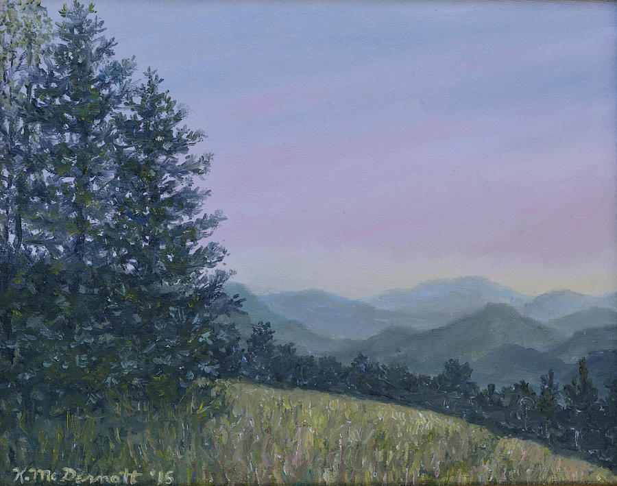 Mountain Vista 1 by K. McDermott #2 Painting by Kathleen McDermott