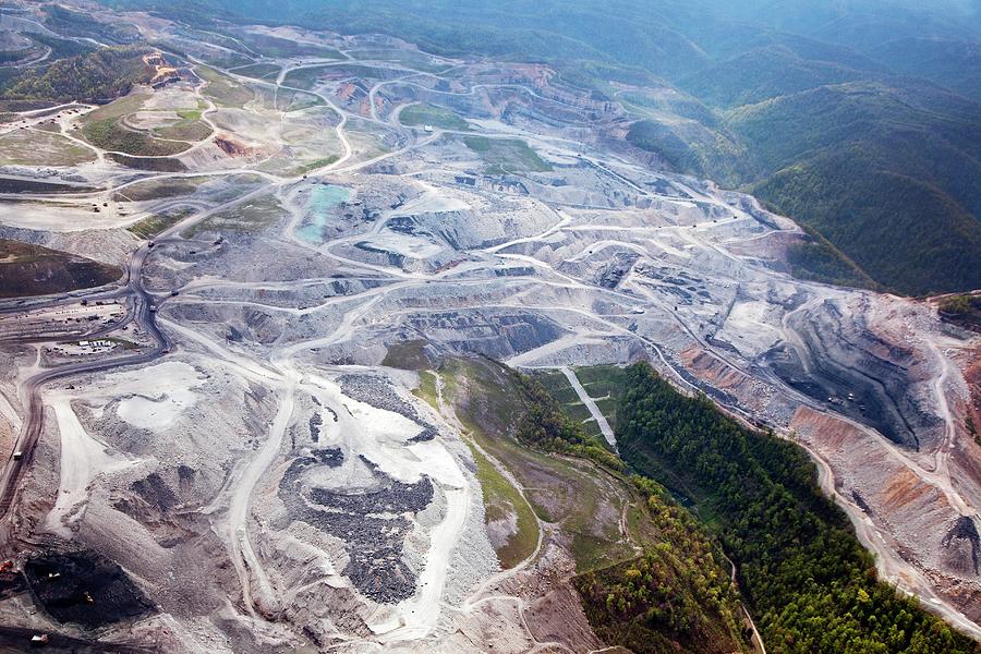 Mine Photograph - Mountaintop Removal Coal Mining #1 by Jim West
