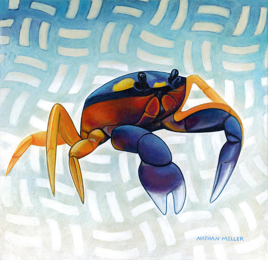 Mouthless Crab #1 Painting by Nathan Miller